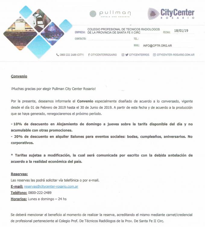 Nuevo Convenio Para Matriculados Vigentes