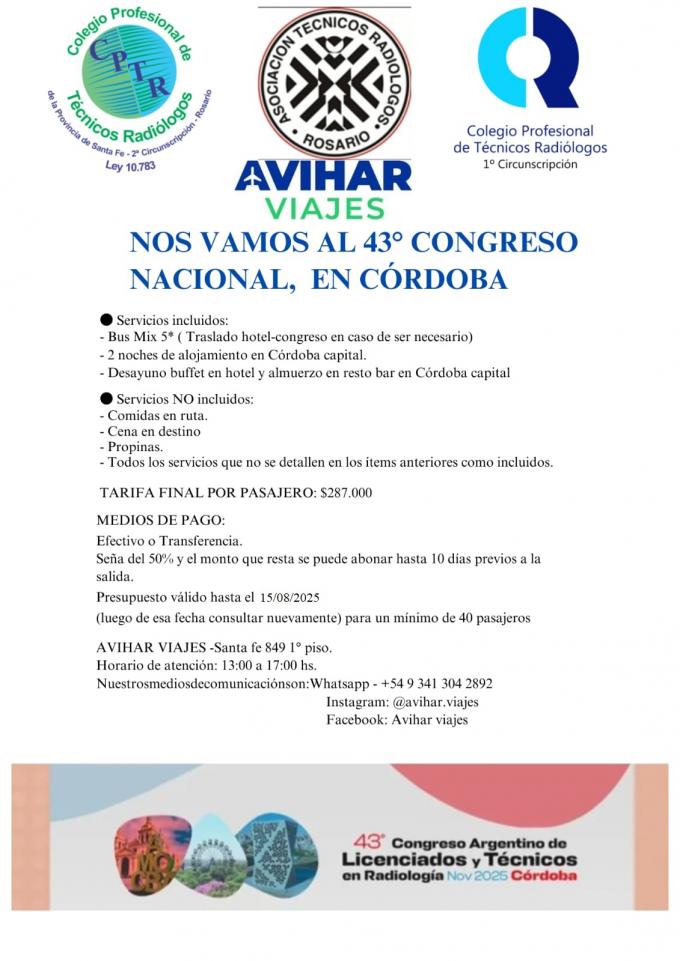 Viajamos al 43° Congreso Cordoba 2025 