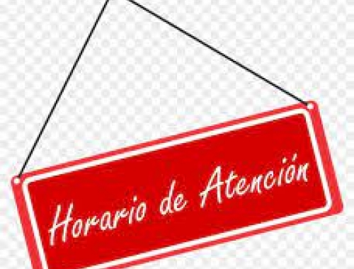 Atencion. Horario 